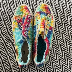 GUC Blowfish tye dye slip on sneakers